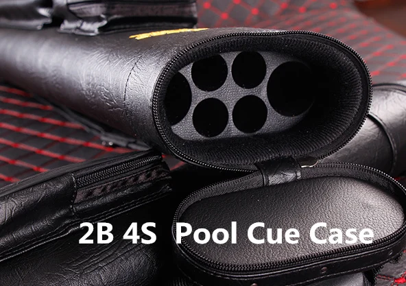 

Brands 2 Butts 2 Shafts Cue Case Tube style cue bag 1/2 pool billiard cues Case Genuine leather r cue box stick
