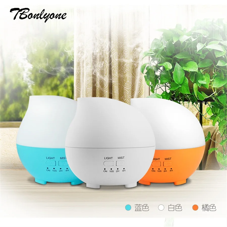 

TBonlyone 300ml Diffuser Timer Colorful Ultrasonic Aroma Diffuser Aromatherapy Air Humidifier Essential Oil Diffuser Fogger