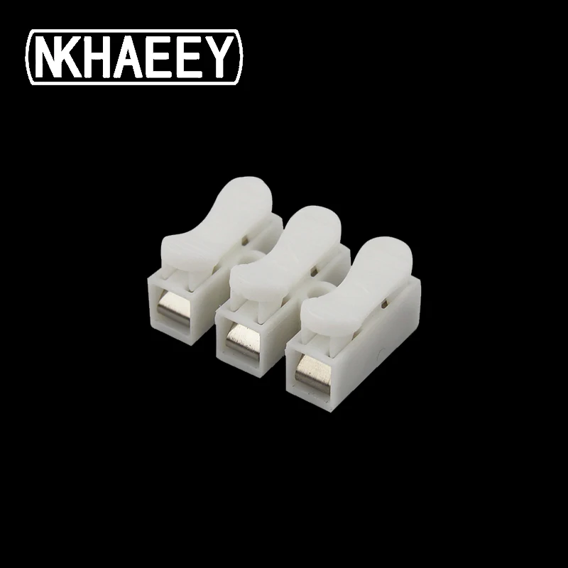 

100PCS CH-3 Cable Clamp Connector Quick Connector Lock Wire Terminal Spring Connector Wire