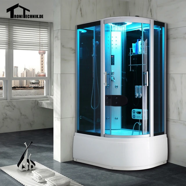 1200mm shower cabin without steam shower enclosure cabin cubicle luxury glass bath room black left hand - Luxury Steam Showers 1200mm shower cabin without steam shower enclosure cabin cubicle luxury glass bath room black left hand - Luxury Steam Showers