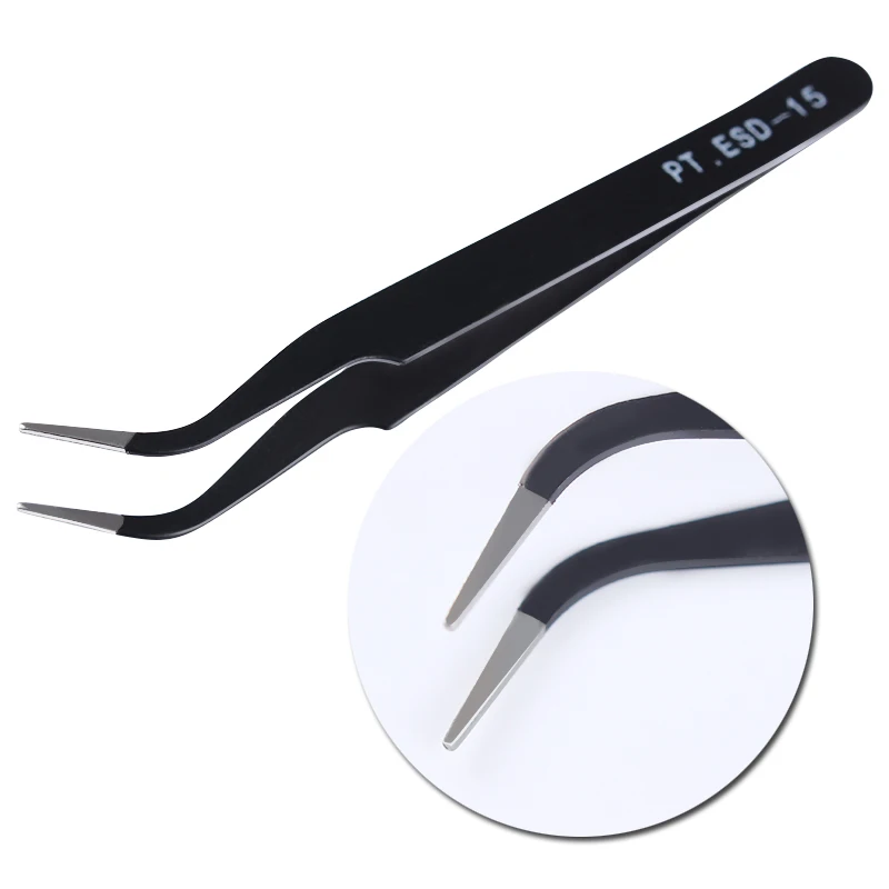 

Curved Tweezer Nail Rhinestone Picker Manicure Tool for Nail Peel Off Liquid Tape Eyelash Nippers Eye Makeup Nail Art Tools
