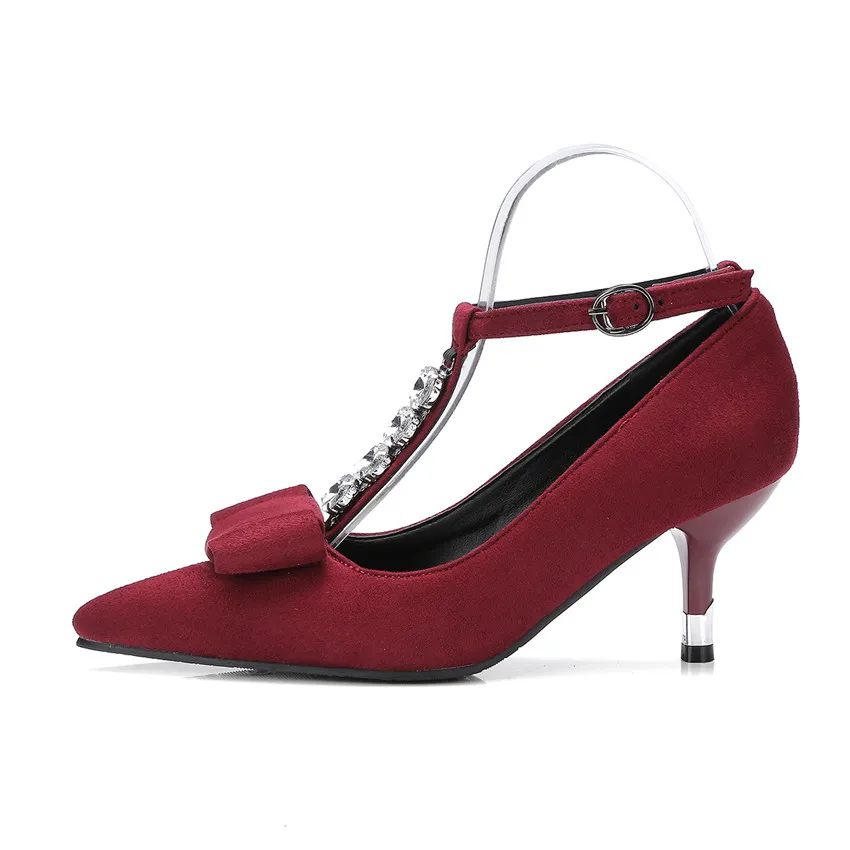 41 Plus 43 Parti Femmes Noir Chaussures 42 rouge Chaton Mariage À Haute T 40 Taille Femme La Hauts Talons bracelet 33 De Stiletto Pompes Hw5x5q6B01