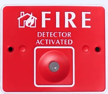 

10pcs Fire Alarm System MD111 Remote LED One 8mm LED provide local 360 degree visible alarm indication Fire Detector Activated