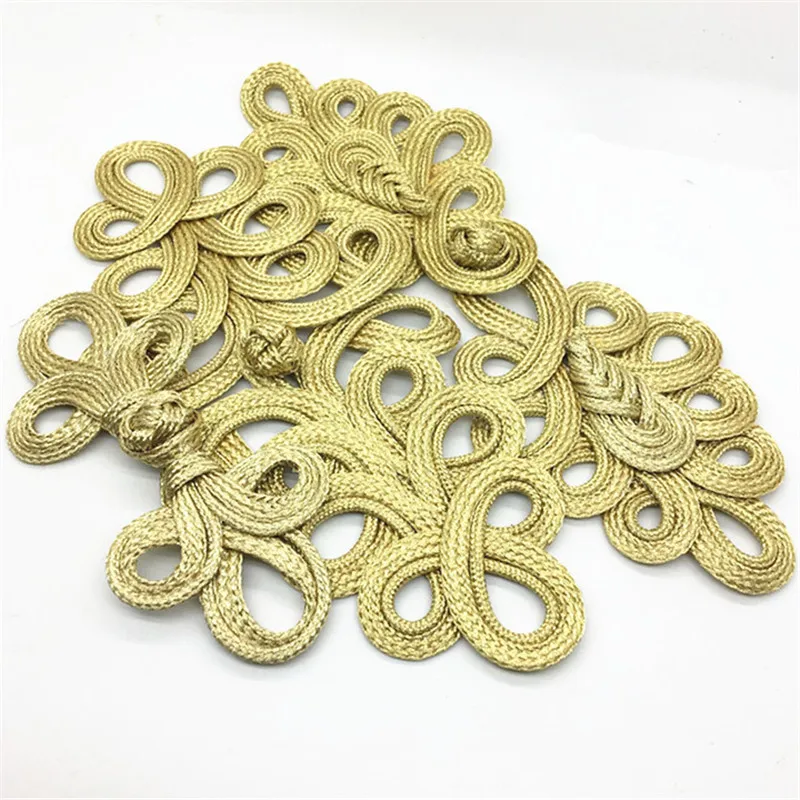 DoreenBeads золотой цвет Искусственная елка форма листьев китайский узел пуговицы