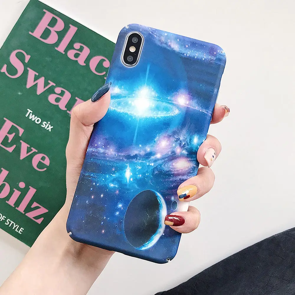 KISSCASE Синий чехол для Samsung Honor 8X S7 S8 S9 S10 Космический Чехол Y9 (2019) V20 Coque Capinhas Fundas |