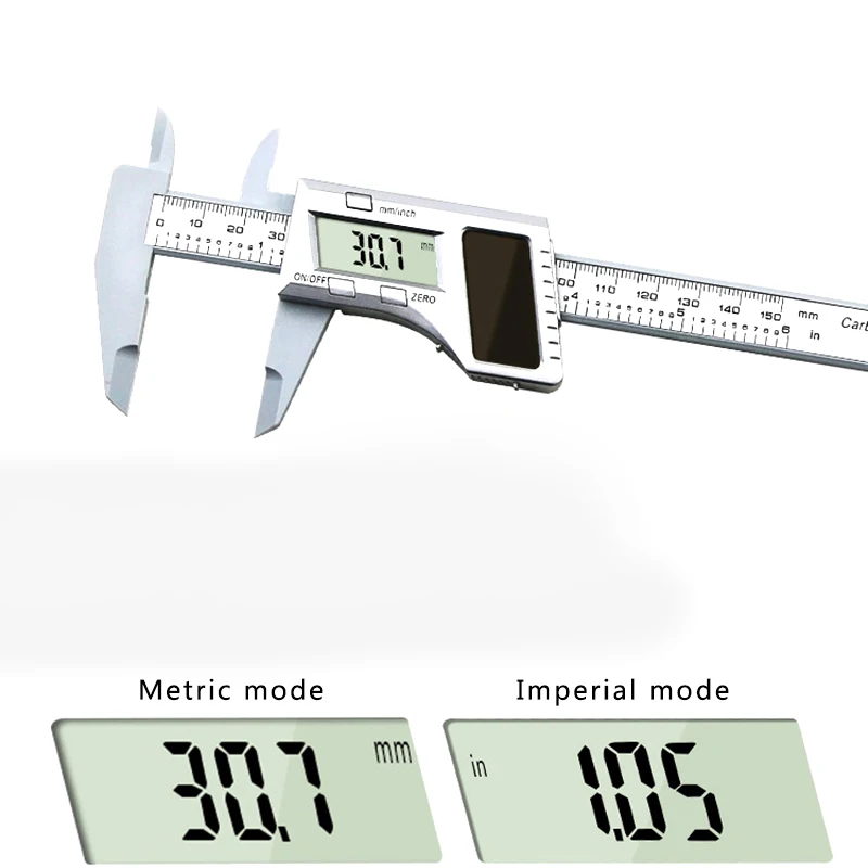 

Electronic Digital Display 0-150mm Solar Plastic Caliper Mini Caliper Jewelry Measurement Vernier Caliper for Metal Processing