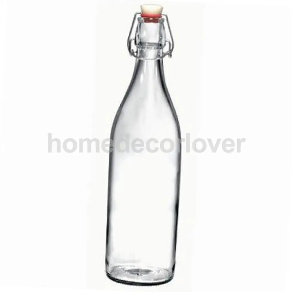 250ml 500ml 1000ml Glass Beer Brewing Bottle Flip Top Water Juice Bottle Wine Liquor Honey Storage Bottle 