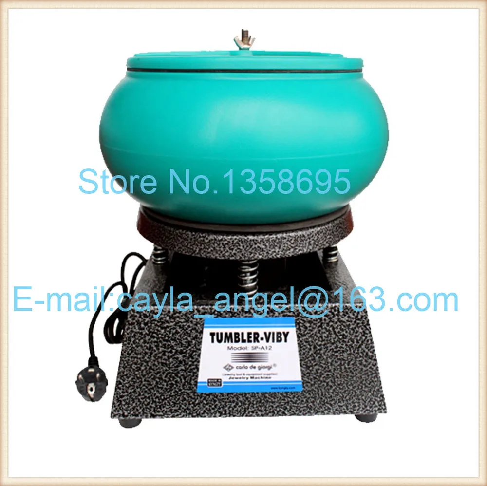 220v Medium Jewelry equipment Vibrating Tumbler Tumbling Polishing