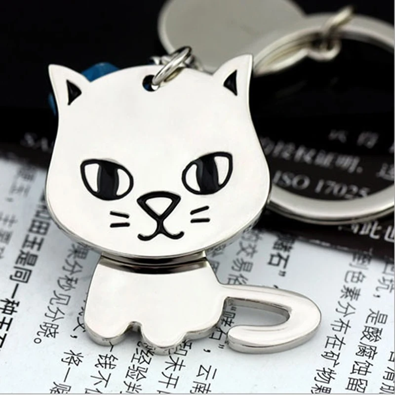 

Key Chain Gifts Cat Cartoon Cute Kitten Dog Puppy Key Ring Keychain Couples Boyfriend Girlfriend Jewelry 2019 Hot Sale