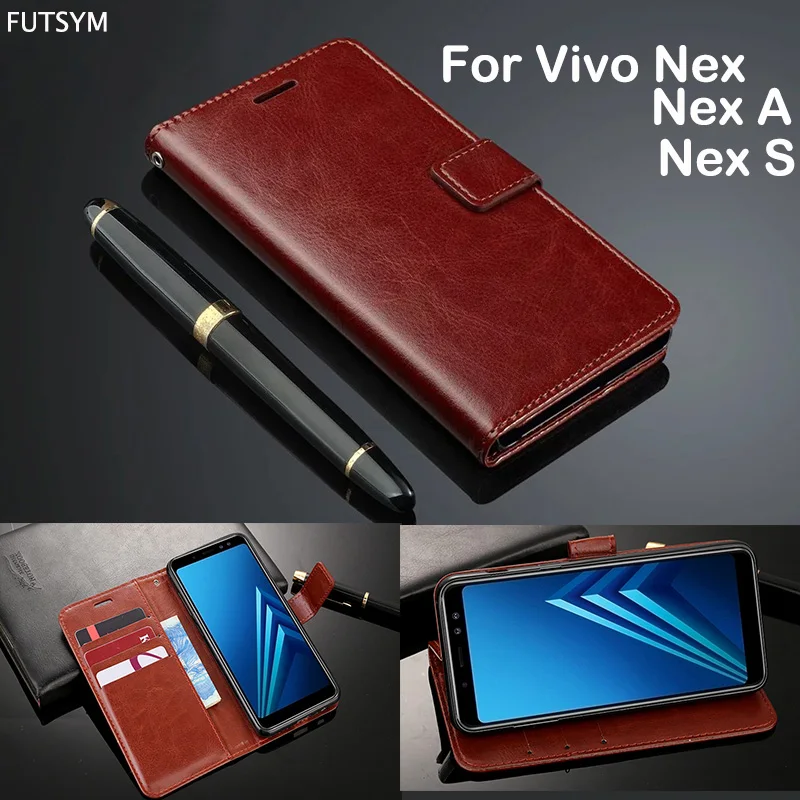 Флип кожаный чехол для BBK Vivo Nex/Nex Оригинальная карта держатель тонкий кошелек Nex X