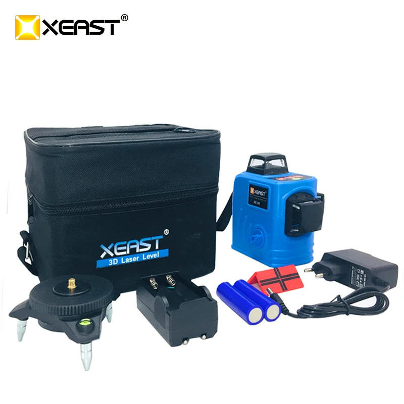 XEAST XE-68 12 linii 3D zielony laser Level samopoziomujący 360 stopni poziome i pionowe krzyż linie zielony laser linii XEAST XE-68 12 linii 3D zielony laser Level samopoziomujący 360 stopni poziome i pionowe krzyż linie zielony laser linii