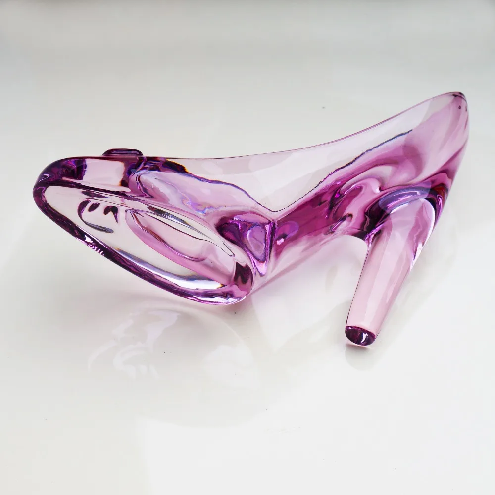 Glass Wedding Shoe Furnishing Articles  Glass Decorations Heels - Birthday  Glass - Aliexpress