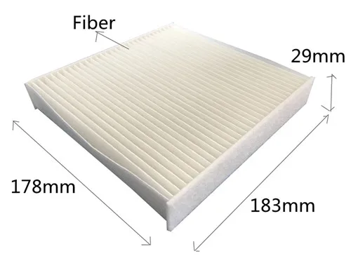 cu1827 обувь по заводским ценам 1a02-61-148 Best белый Волокно воздушный фильтр автомобиля кабина для Mazda 18.3*17.8*2.9 см