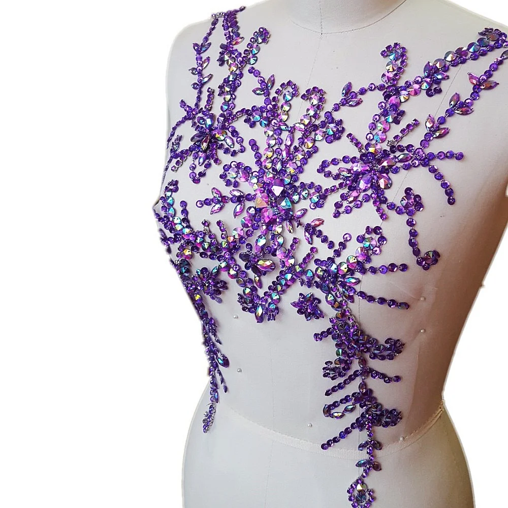 Кружевная вышивка с блестками 28x49 см|sew on rhinestone applique|sew sequinsbeaded applique patch |