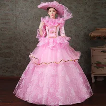 Ренессанс Marie Antoinette платья средневековое вечернее платье для женщин
