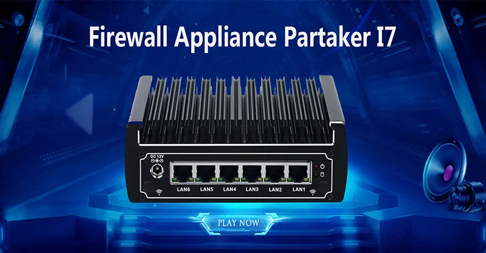 Partaker R6 3855U Интернет-маршрутизатор ROS 6 гигабитный маршрутизатор Mikrotik с монтажным 4G ram 128G SSD