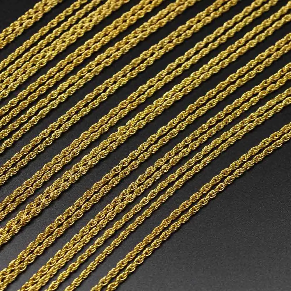 

Silver Gold 12Pcs/Pack 46cm Lobster Claw Clasp Necklace Wheat Link Chains For DIY Jewelry Findings Wholesale Bulk Accessories