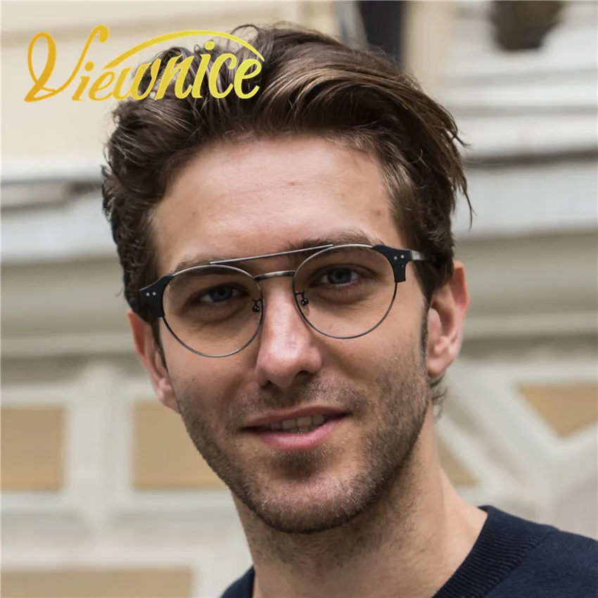 Горячие luneettes de vue круглые винтажные очки оправа для мужчин прозрачные женские
