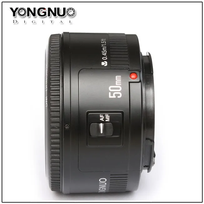 YONGNUO YN 50 1,8 EF f/1,8 AF 50 мм объектив 1:1. 8 стандартная Диафрагма объектива с автоматической фокусировкой для Canon EOS DSLR камер