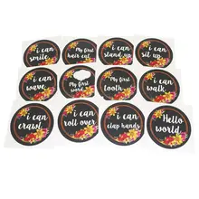 Good Quality 12PCS/Set Baby Month Sticker Newborn Photo Prop Stickers Photo Stickers Birthday Party Decorations Monthly Stickers Good Quality 12PCS/Set Baby Month Sticker Newborn Photo Prop Stickers Photo Stickers Birthday Party Decorations Monthly Stickers