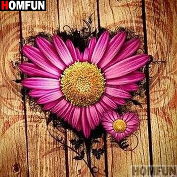 

HOMFUN Full Square/Round Drill 5D DIY Diamond Painting "Flower landscape" 3D Embroidery Cross Stitch 5D Home Decor A17604
