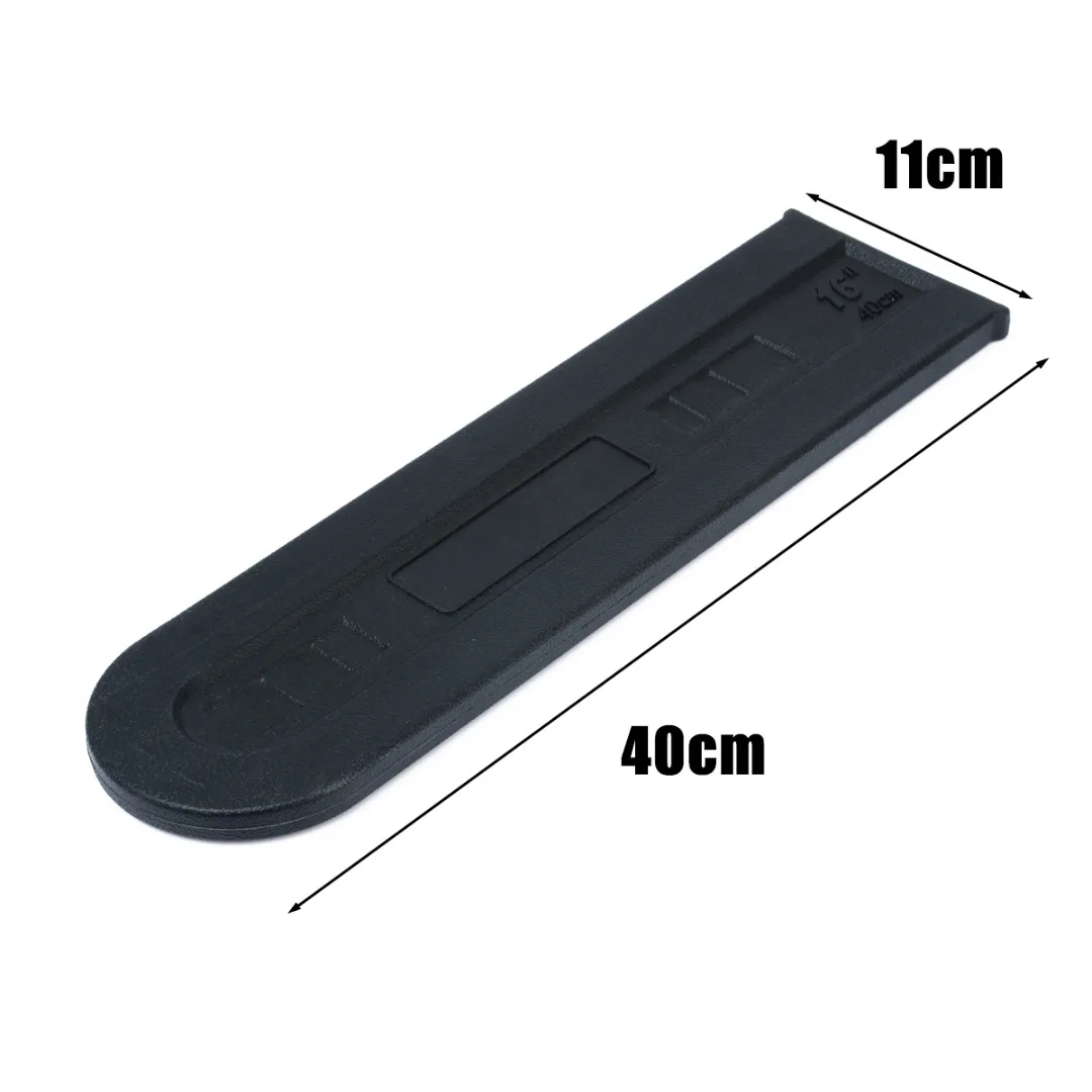 Mayitr 14"-16" Black Chainsaw Bar Protect Cover Scabbard Guard Universal Garden Accessories For Guide Plate Set