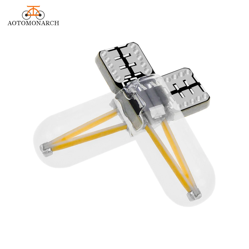 Новейшие светодиодные лампы T10 2 шт. W5W 194 168 COB из стекловолокна для стайлинга