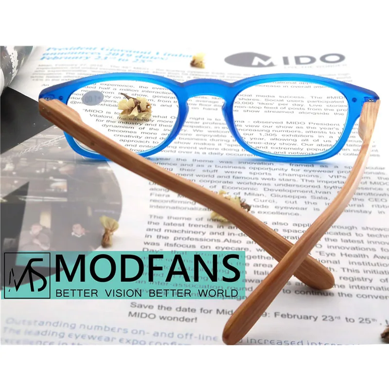 Модные очки для чтения Modfans с пружинным шарниром под дерево стильные считыватели