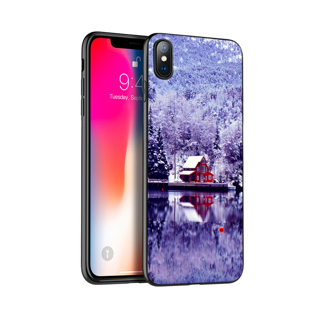 Черный чехол из ТПУ для iphone 5 5s SE 2020 6 6s 7 8 plus x 10 XR XS 11 pro MAX с изображением кота собаки