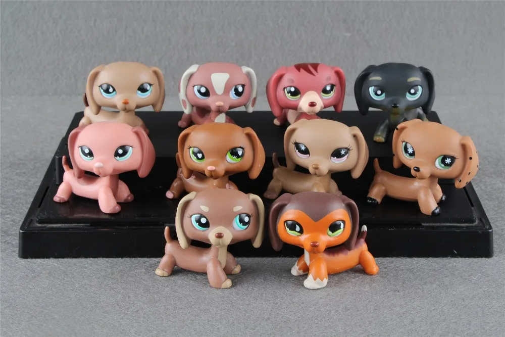 

1pcs Littlest pet Collection Figure Dachshund dogAnimals Child Loose Cute Toys
