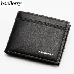 Baellerry мужской кошелек короткий мульти-Карточный деловой кошелек мужской для денег сумка из искусственной кожи складной кошелек Карманный