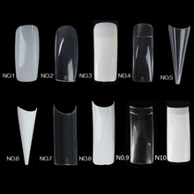 Lily angel 500pcs False Nail Art Tips French Acrylic Artificial Full Stiletto fake Decorations tools Z40