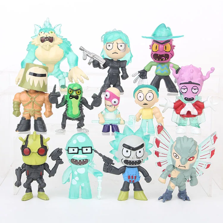 

NEW hot 12pcs/set mini Rick and Morty action figure toys Christmas gift