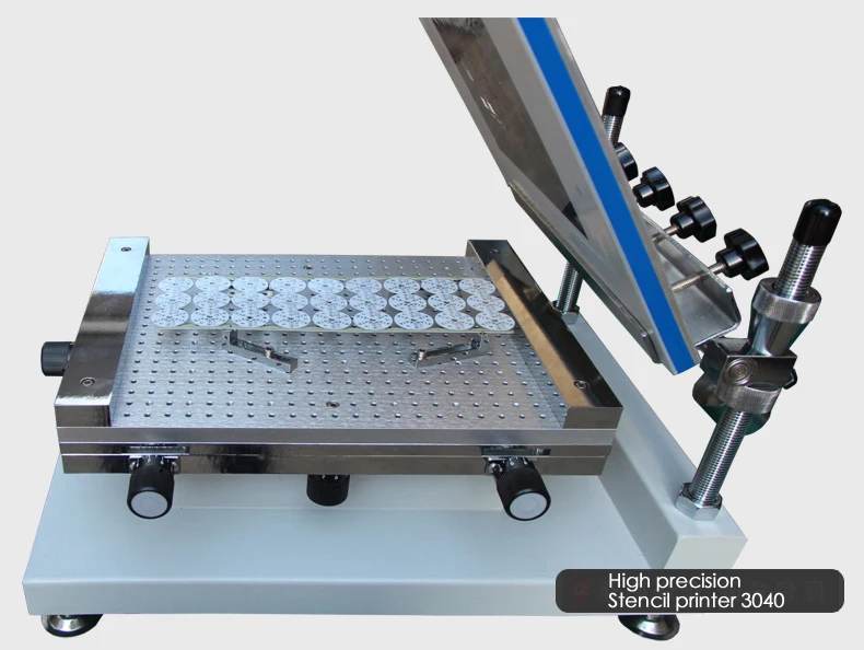 Горячее предложение! Высокая точность 3040 трафарет принтер, шелкотрафаретный принтер SMT 3040 паяльная паста принтер вручную, алюминиевая платформа