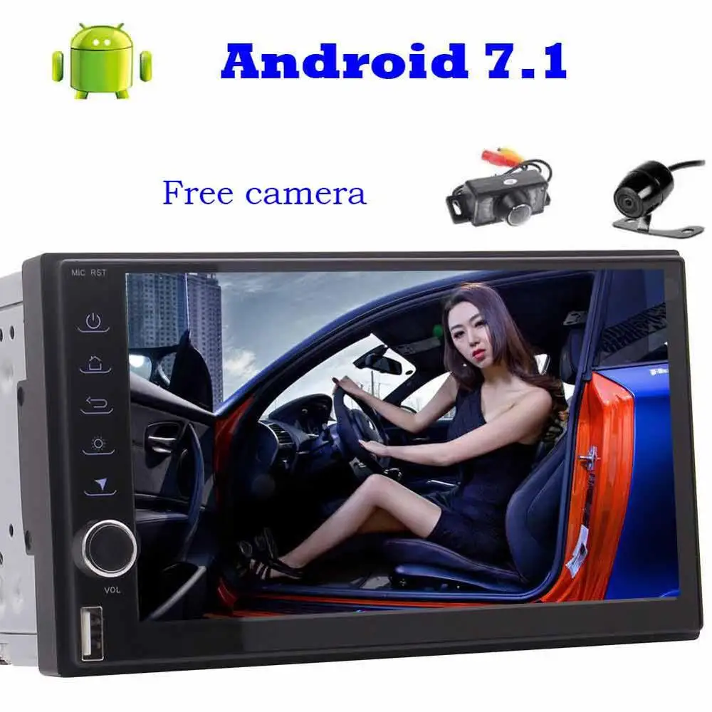 Eincar фронтальная резервная камера+ Восьмиядерный Android 7,1 автомобильный dvd-плеер 2 Din автомобильный стерео gps в тире Bluetooth WiFi AM fm-радио аудио