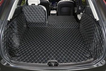 

Leather Inner Rubber Rear Trunk Boot Mat Carpet 1 set For Volvo XC60 2018