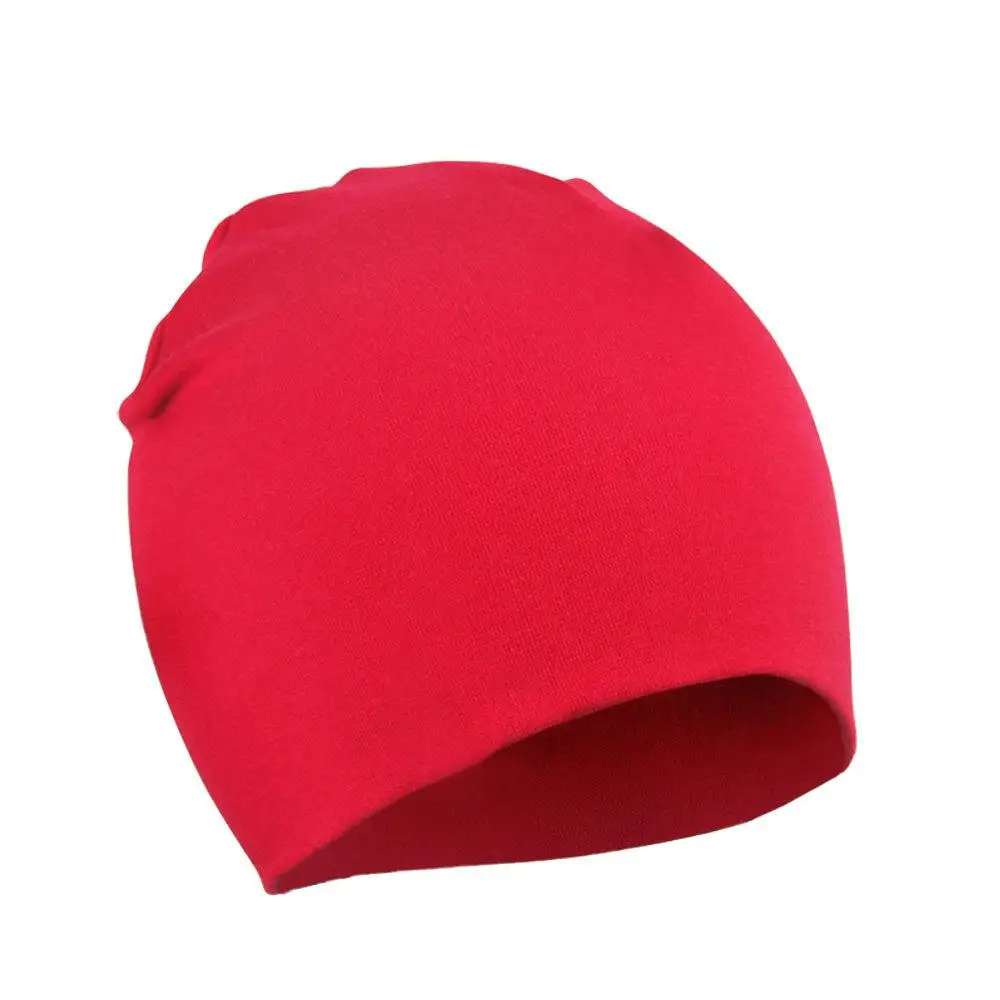 Модные детские шапки для маленьких мальчиков и девочек, мягкие теплые хлопковые шапки, шапочки - Цвет: red