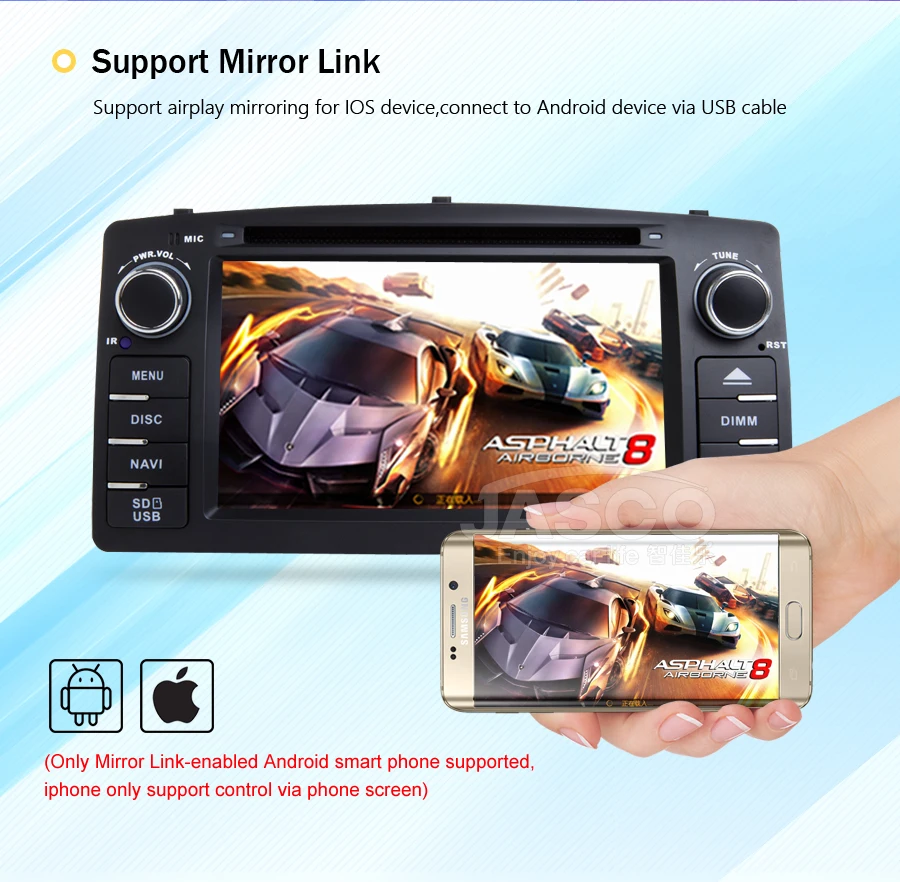 Cheap HD Android 9.0 Car Stereo For Toyota Corolla E120 BYD F3 GPS RADIO Stereo Car dvd Navigation Multimedia Unit 11