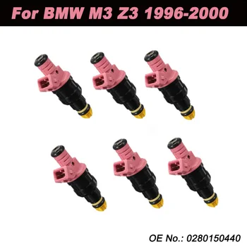 

0280150440 6PCS New Pink fuel injectors Replacement For BMW M3 Z3 1996 1997 1998 1999 2000