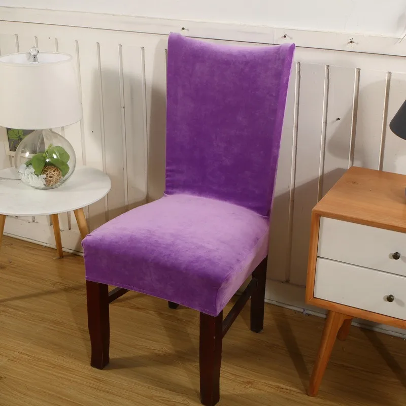 Эластичный Чехол для стула из спандекса, 11 цветов, защитный чехол для кухонного обеденного стула, съемный пылезащитный декоративный чехол для сиденья для СР - Цвет: xueqingse