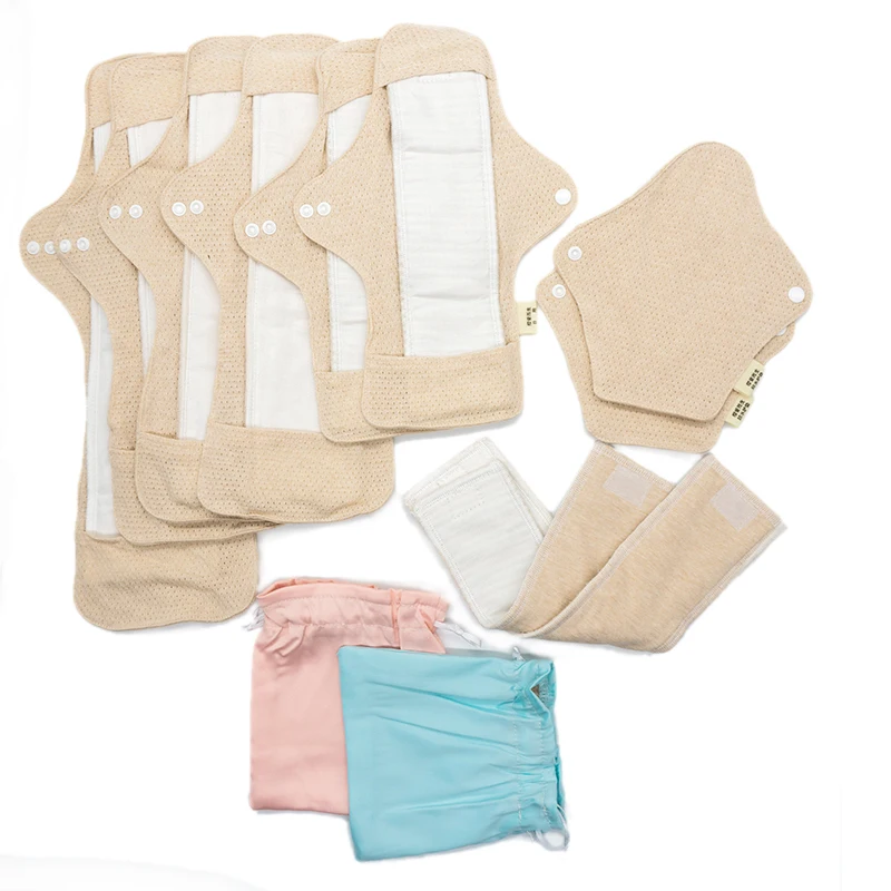 

14Pcs/lot Environmental Protection Without Fluorescent Agent Feminine Hygiene Product Health Care Anti-Side Leakage Care Set