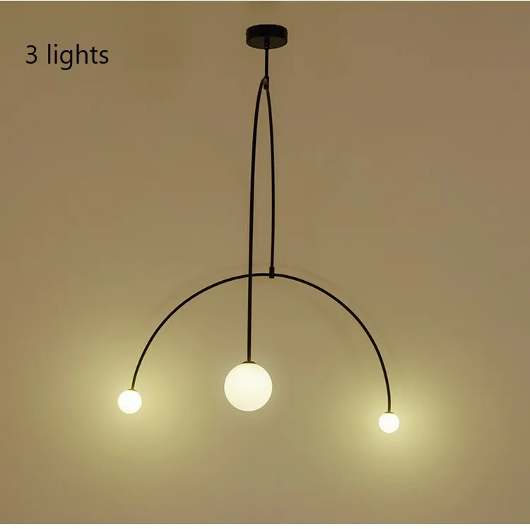 Sala de Estar Arte Lustre Designer Ferro Equilíbrio Escandinavo Pós-moderno Criativo Quarto Lâmpadas 6 Arte lustre designer ferro equilíbrio lustre escandinavo