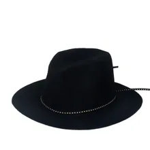 Шерсть для женщин и мужчин Осенняя зимняя фетровая шляпа фетровая Панамка Дерби мягкая фетровая шляпа Головной убор широкополый