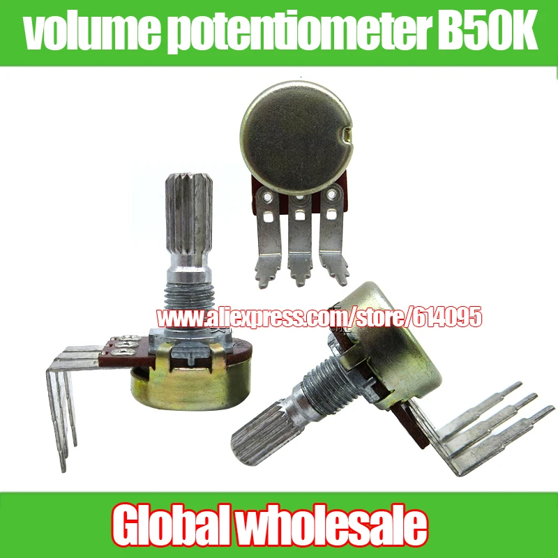 8pcs 148 type 16 type single volume potentiometer B50K / 20mm flower
