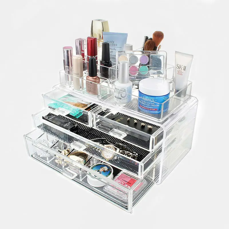 MelodySusie Large capacity Multifunction Make Up Cosmetics Storage Box