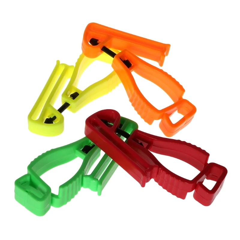 

Plastic Glove Clip With Protective Holder Safety Work Gloves Utility Guard Clip F42D