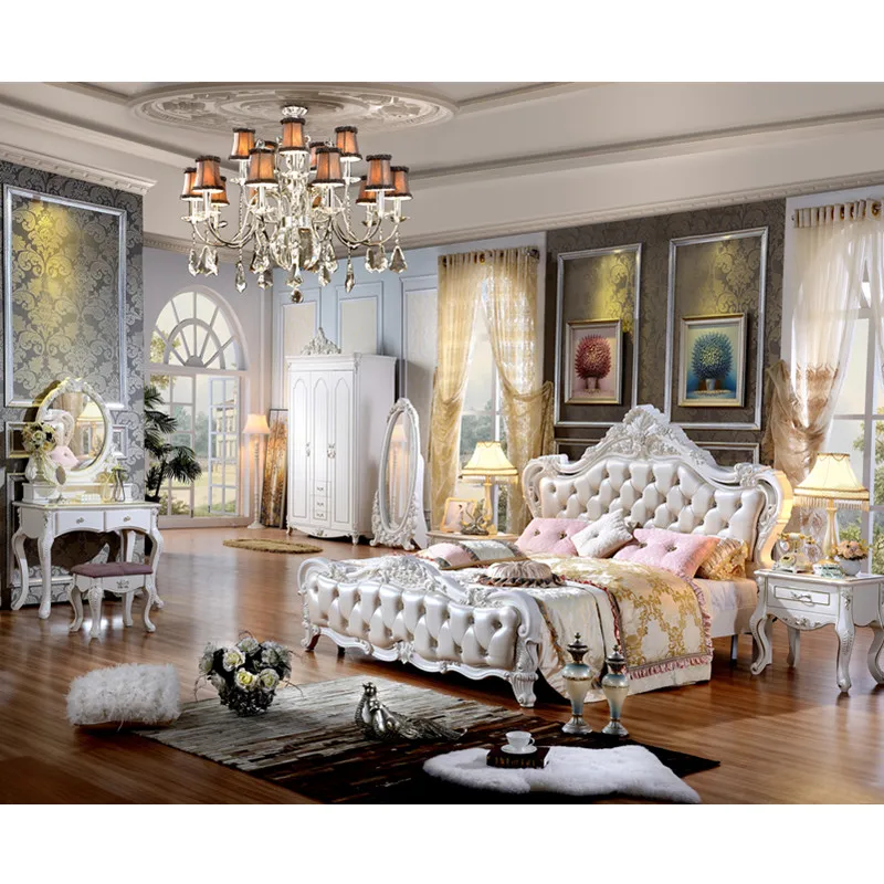 French Elegant home furniture large bed with soft mattress ... French Elegant home furniture large bed with soft mattress ... on New Model Bedroom
id=11791