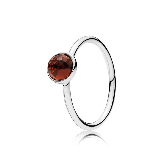 

Kristie 100% 925 Sterling Silver Twelve Month Rings With 12 Color Rings Free Shipping