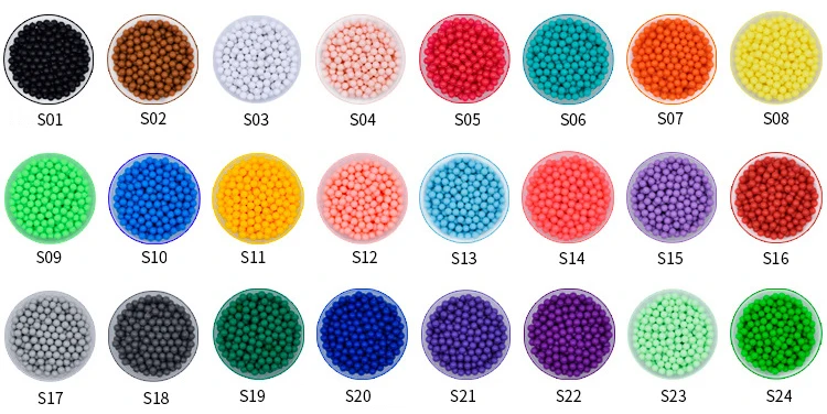 DOLLRYGA баррель 9600 шт./компл. 24 цвета 5 мм водный спрей Aqua Perlen волшебные шарики Обучающие 3D аксессуары-головоломки игрушки для детей