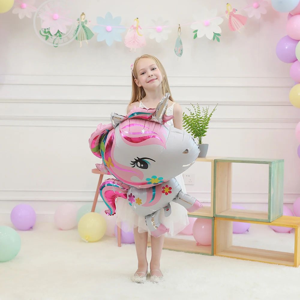 Tamaño gigante 116 cm anagrama Arco Iris unicornio Globos de papel de aluminio América importado animales de dibujos animados Globos de helio flotan bolas chico juguete regalos Tamaño gigante 116 cm anagrama Arco Iris unicornio Globos de papel de aluminio América importado animales de dibujos animados Globos de helio flotan bolas chico juguete regalos